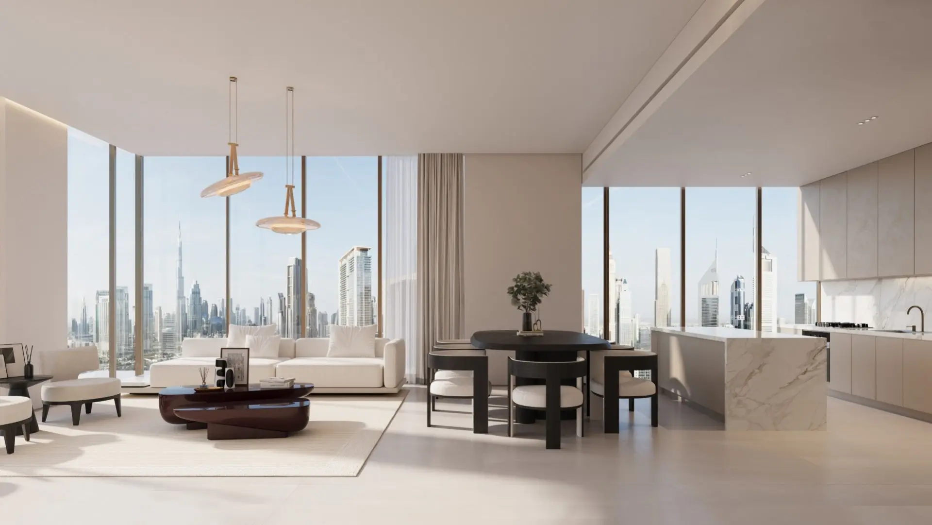 119797-3br-living-room THE RESIDENCES BY DIFC – Appartement Dubai (7/25)