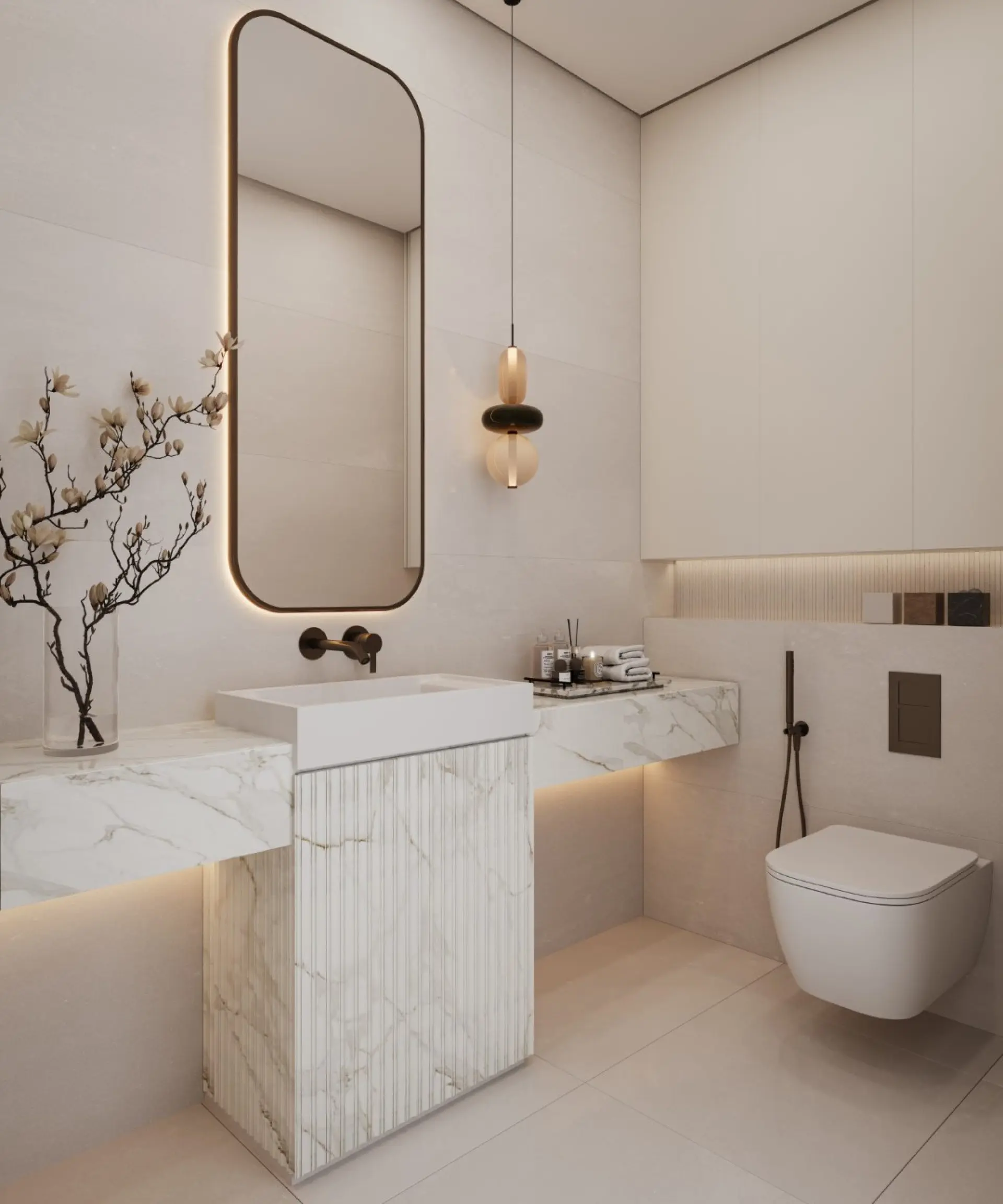 119817-typical-unit-powder-room THE RESIDENCES BY DIFC – Appartement Dubai (25/25)