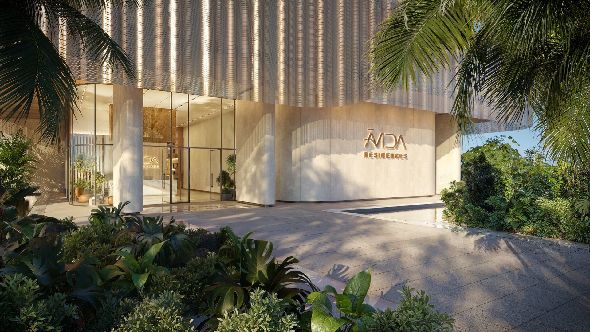 119954 render avida exterior entrance and lobby 1 - Immobilier Dubai