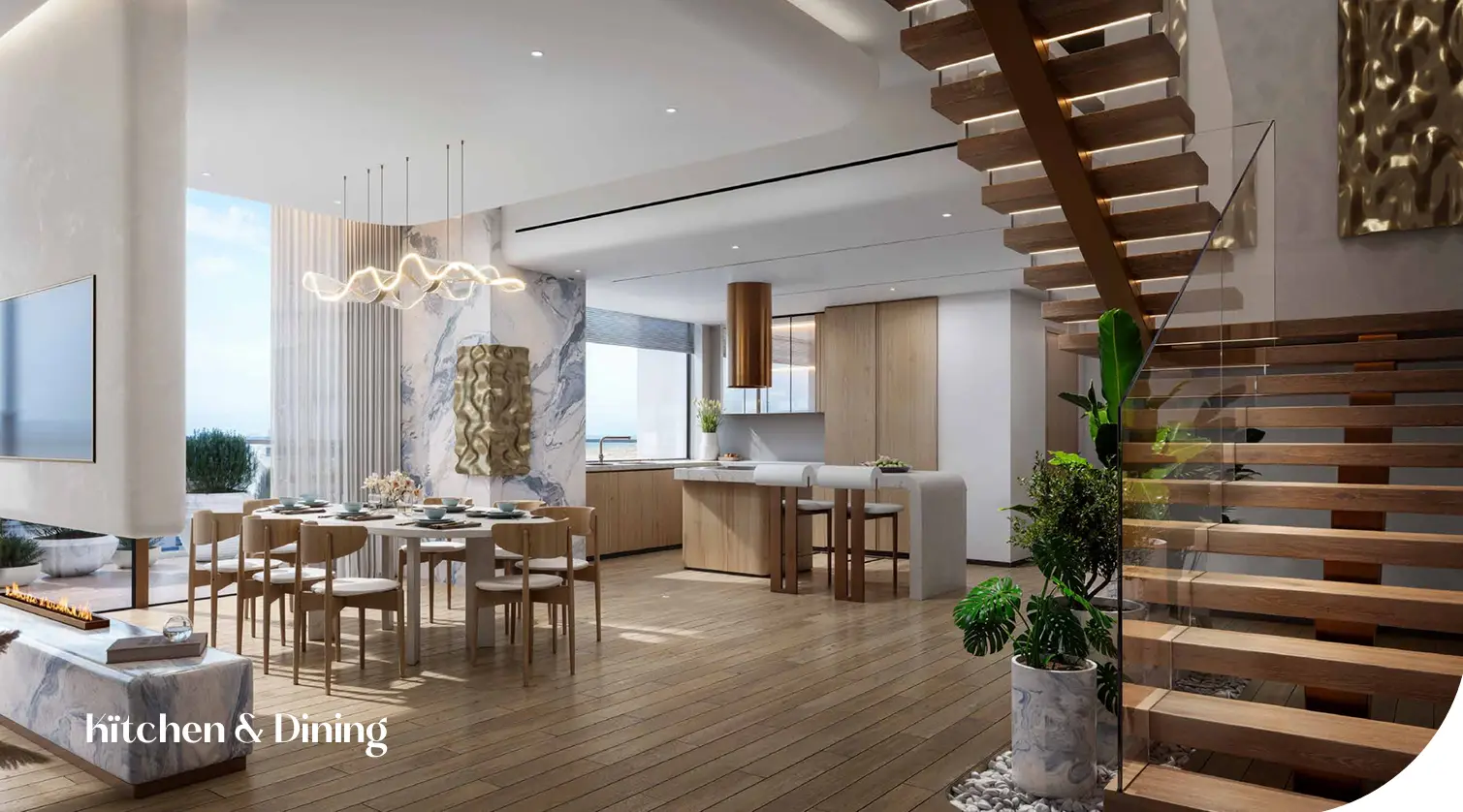 Kaia Résidences: demeures élégantes offrant une vue infinie sur l'horizon – Appartement Dubai Island (22/30)