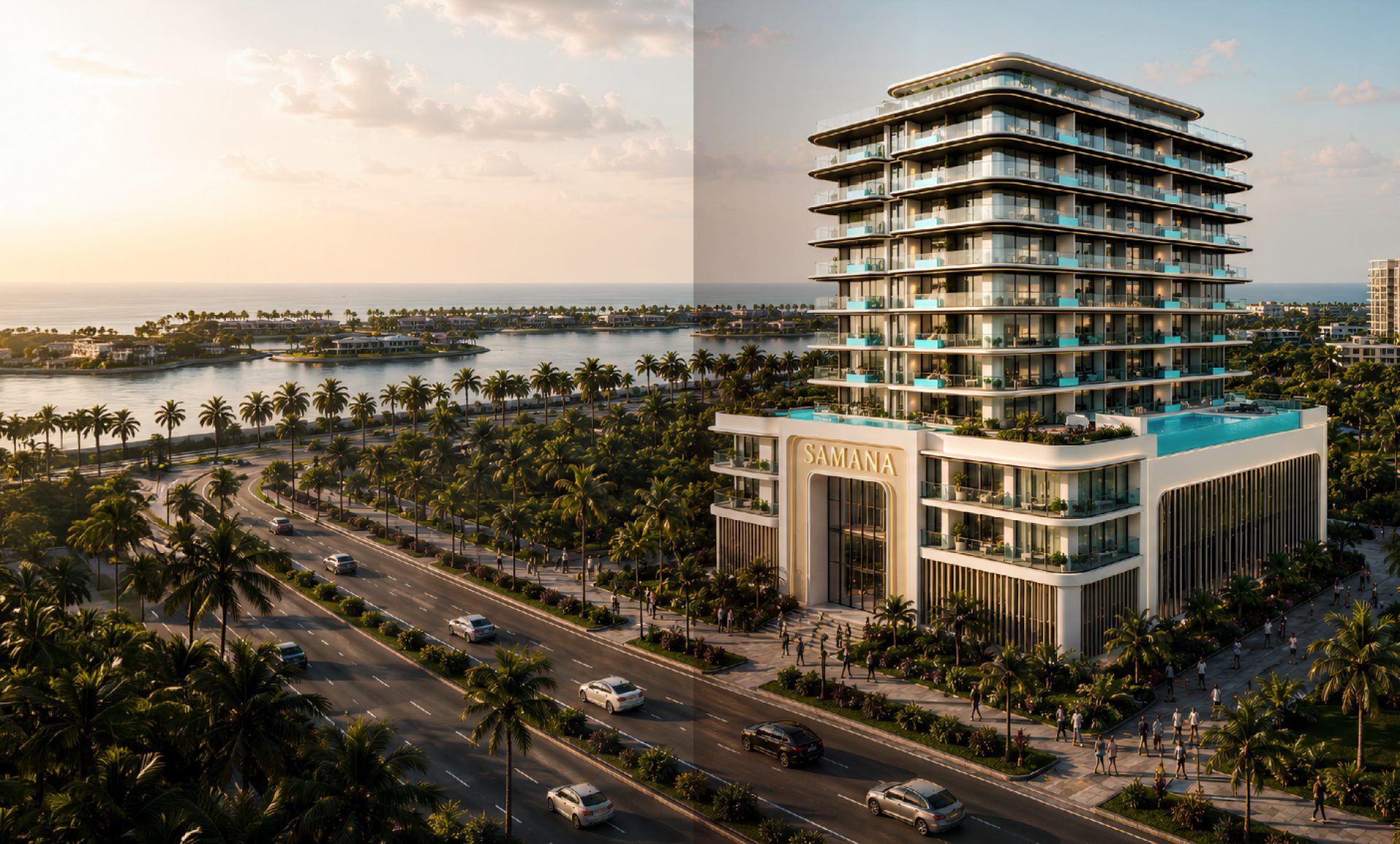 Ocean Crest – Samana: Appartements de luxe avec piscine privée | Dubai Islands | Plan de paiement flexible