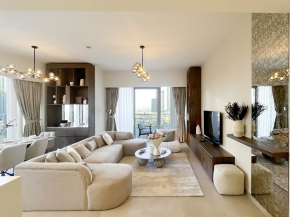 VUE SUR LA SKYLINE | APPARTEMENT 3 CHAMBRES ENTIÈREMENT MEUBLÉ | 1 MOIS GRATUIT Appartement