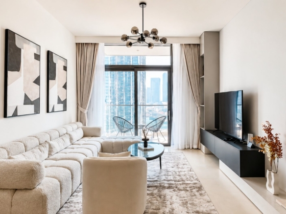 VUES SUR BURJ KHALIFA | 2 CHAMBRES ENTIÈREMENT MEUBLÉES | EMPLACEMENT PREMIUM AU CENTRE‑VILLE Appartement