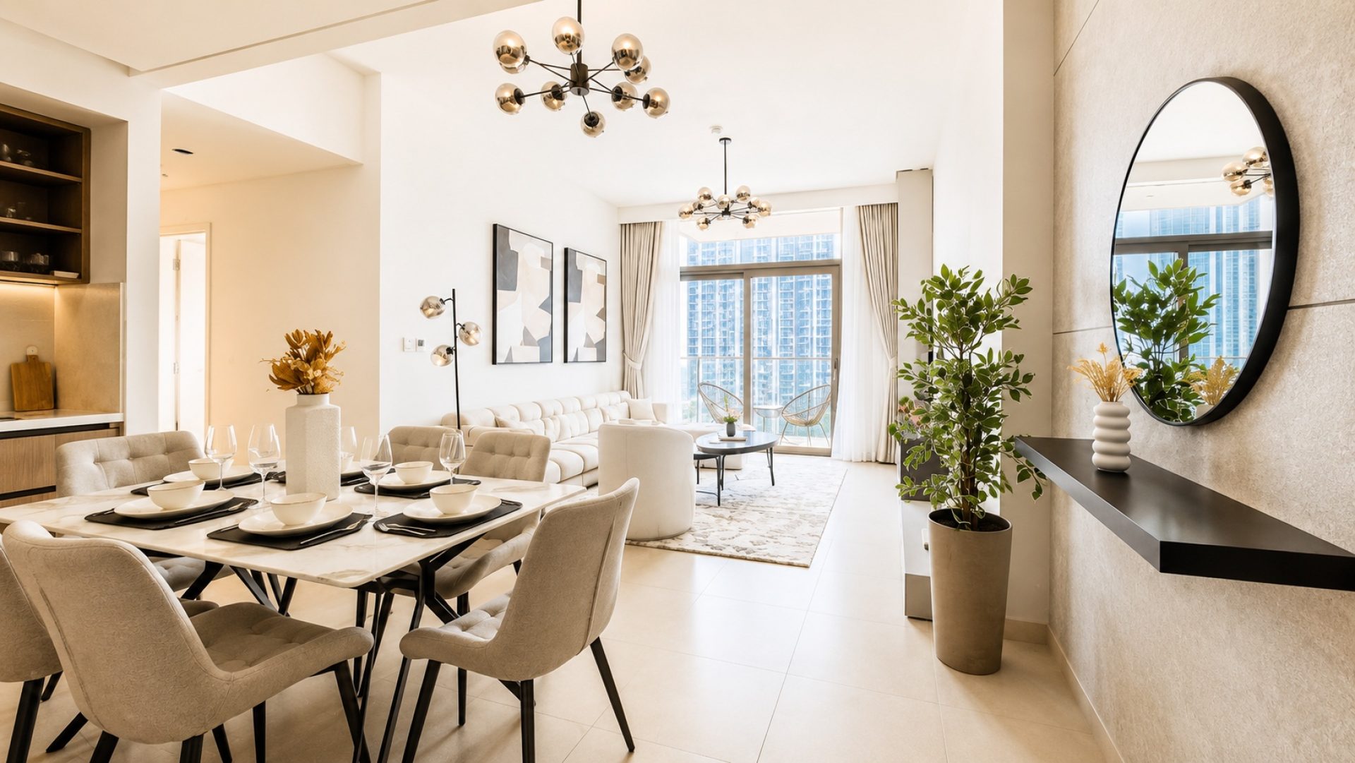134958-3brd VUES SUR BURJ KHALIFA | 2 CHAMBRES ENTIÈREMENT MEUBLÉES | EMPLACEMENT PREMIUM AU CENTRE‑VILLE Appartement