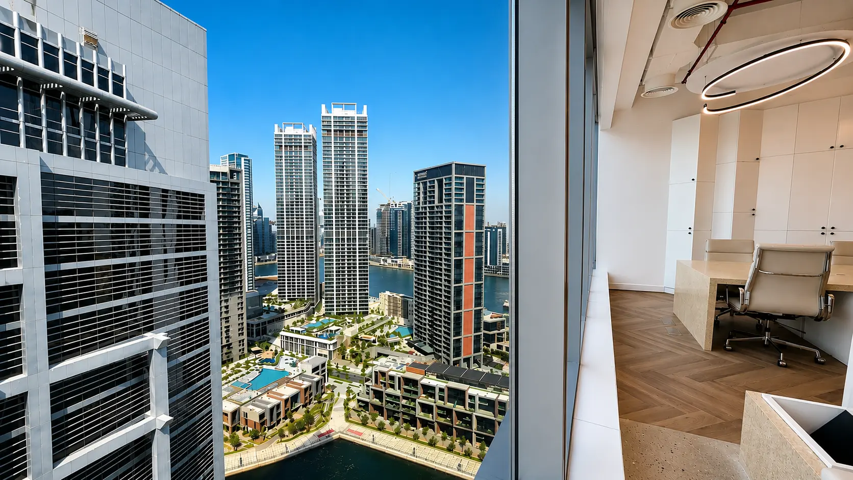VUE SUR LE CANAL | ÉTAGE ÉLEVÉ | RÉNOVÉ | CLASSE A – Bureau Dubai (12/15)