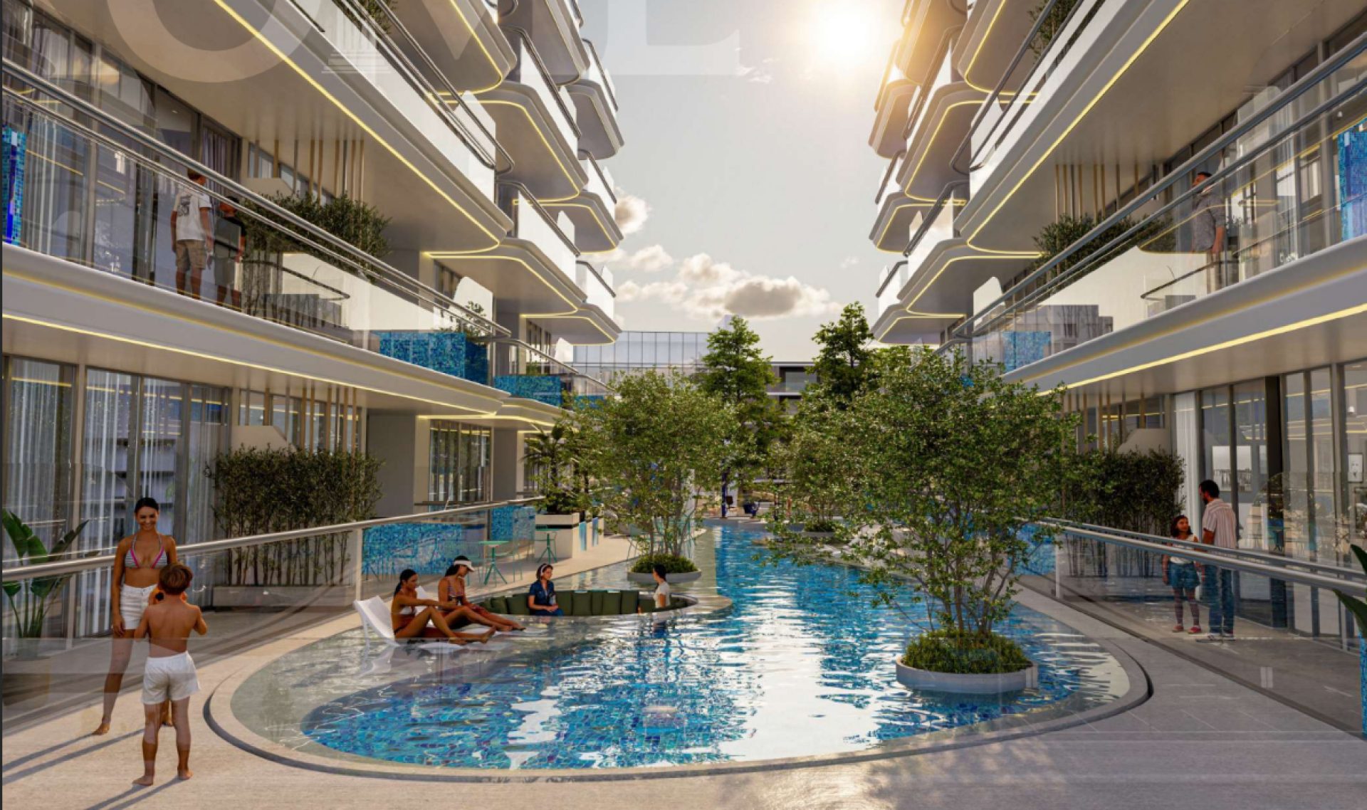 Spacieux | Débarras | Piscine sur le balcon Appartement Dubai