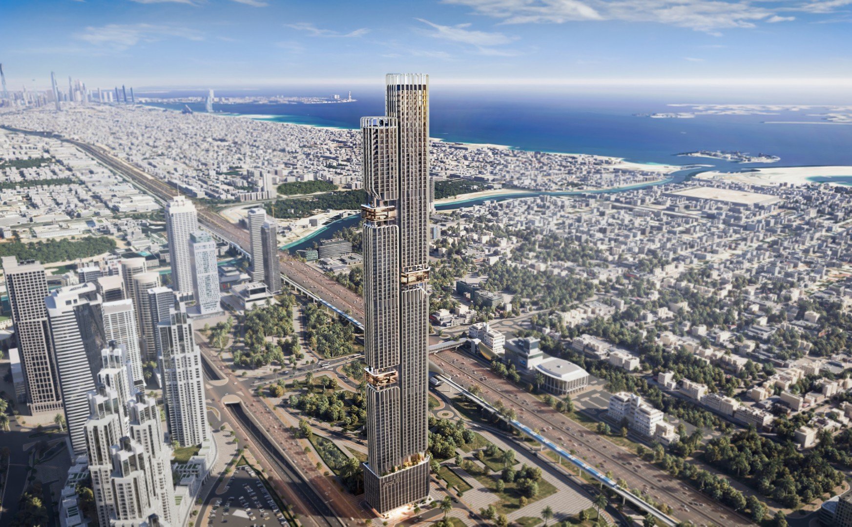 93869-DWTN-RESIDENCES-RENDER-EXTERIORS-5 DWTN Residences: DWTN Residences par Deyaar – L’art de vivre au cœur de Dubai