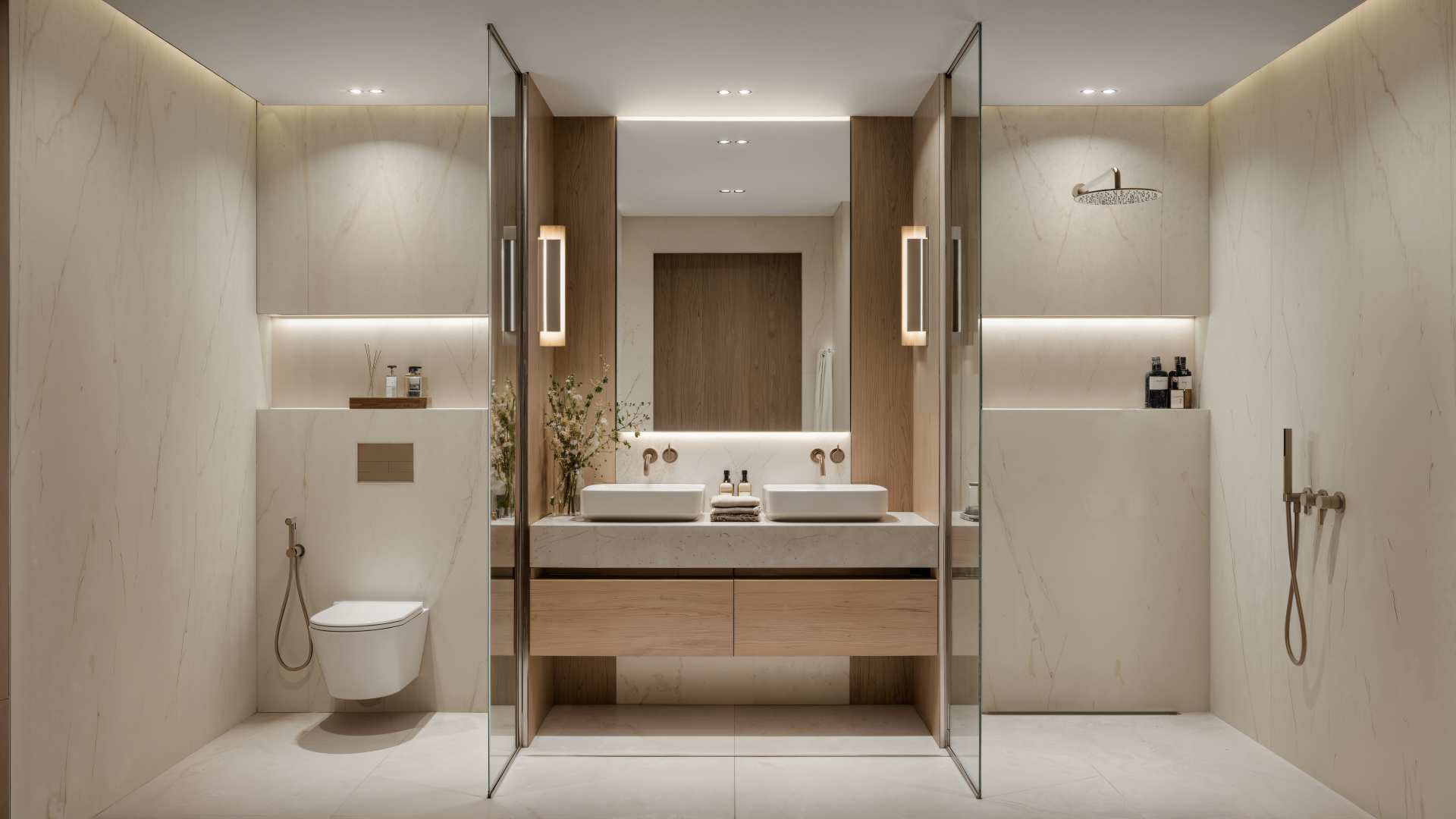 93876-2BRD-Duplex_Master_bathroom DWTN Residences: DWTN Residences par Deyaar – L’art de vivre au cœur de Dubai