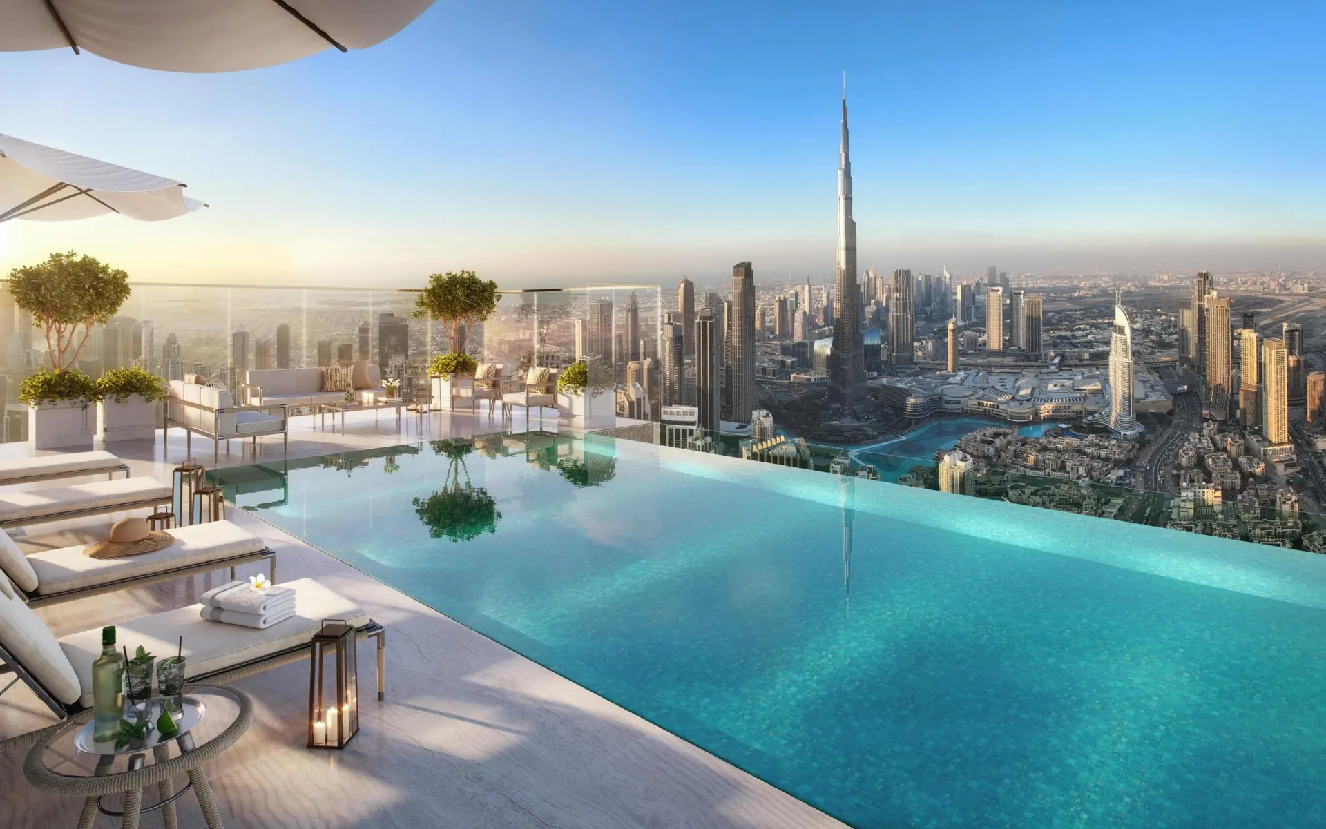 96865-RARE-WA-TOWER_Ext-Infinity-Pool_8K-min 🌟 Découvrez l’ultime raffinement du luxe résidentiel à Dubaï – Appartement Business Bay (7/15)
