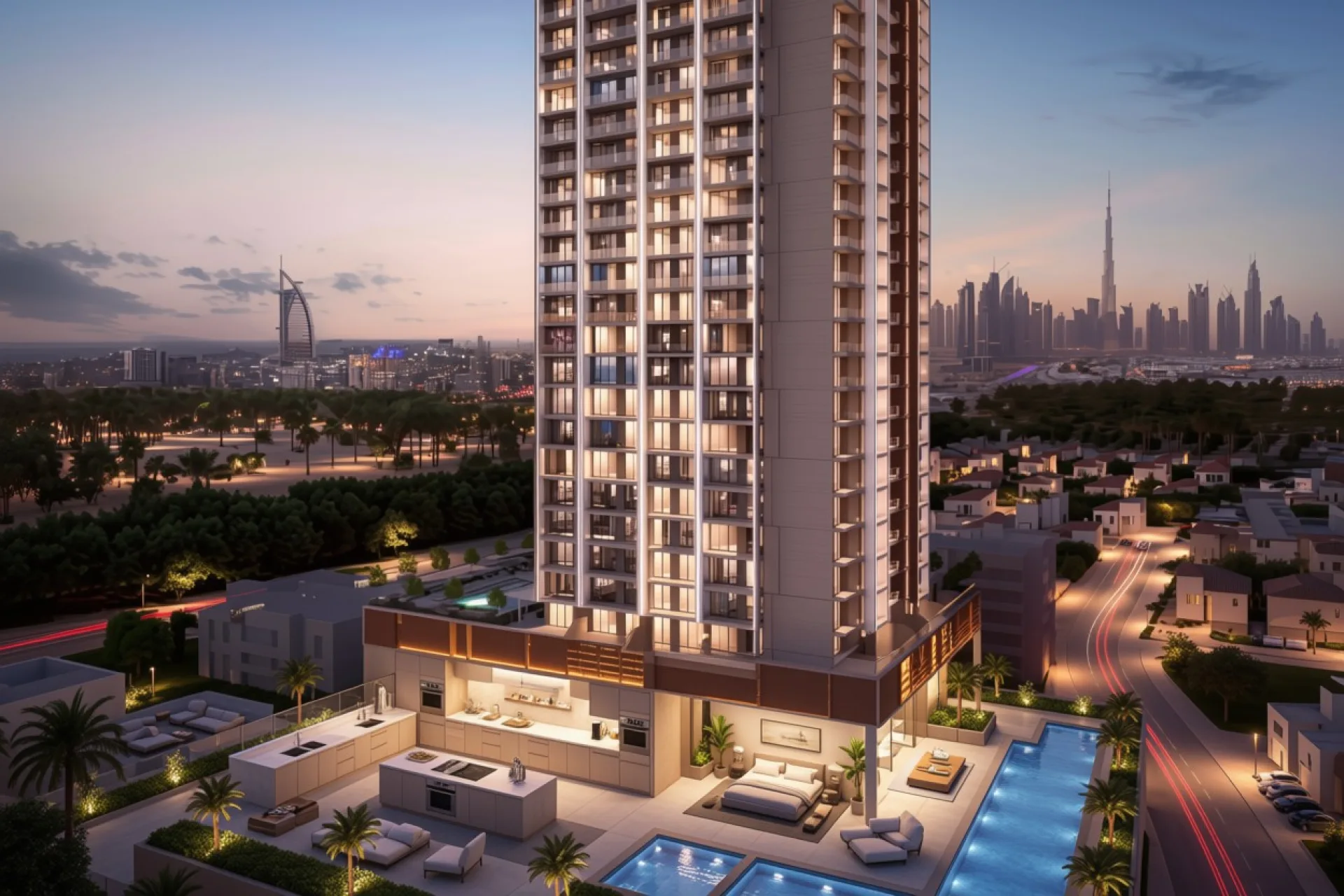 Studio | Design Premium | Vue sur la piscine Studio | Design Premium | Vue sur la piscine – Appartement Jumeirah 2 (1/13)