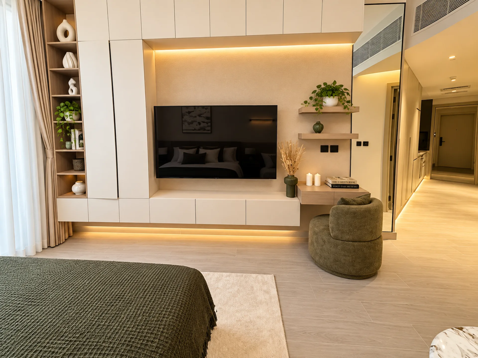 FLAMBANT NEUF | STUDIO MEUBLÉ | VUE SUR LE RUISSEAU – Appartement Dubai (3/16)