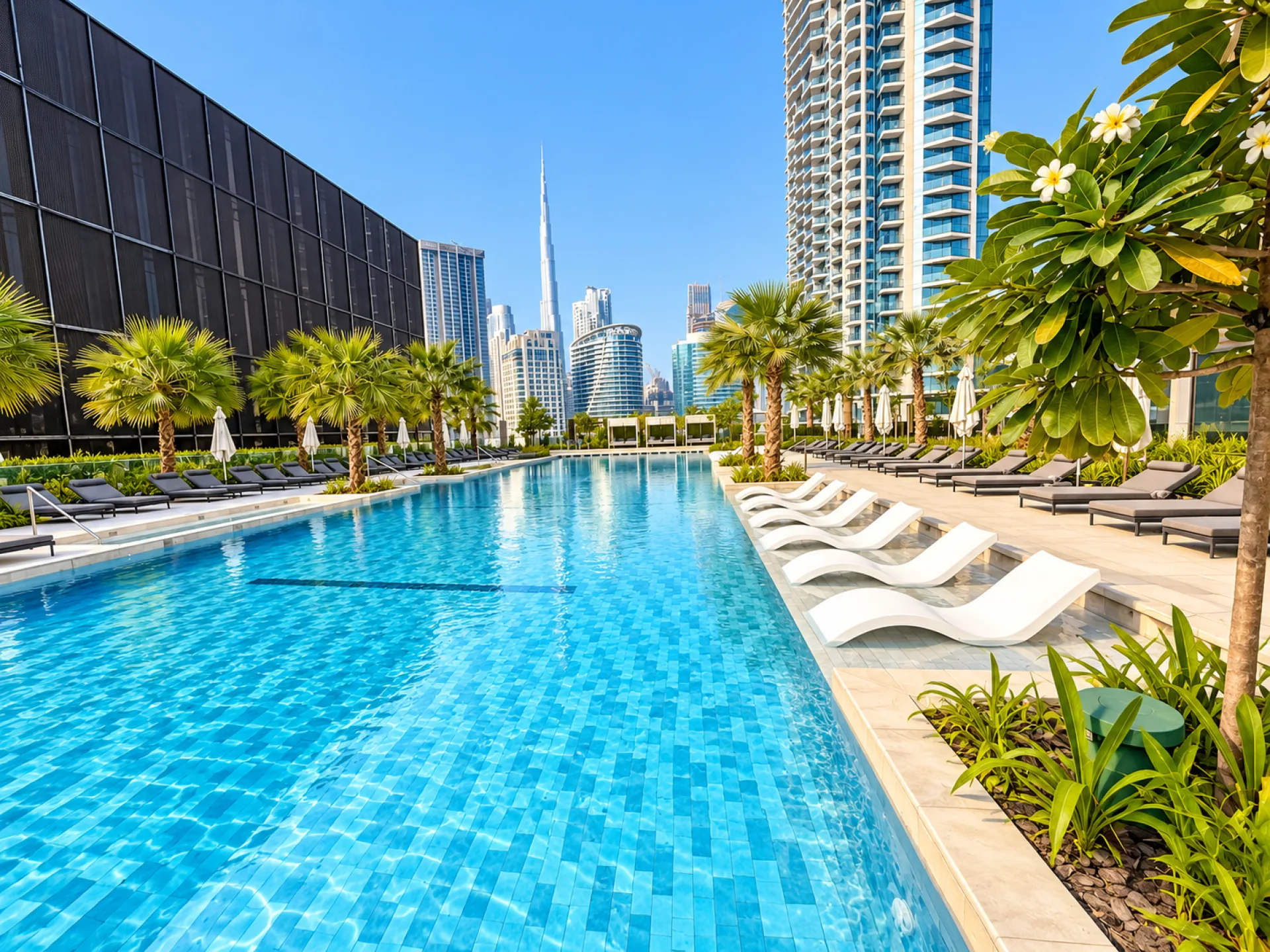 1149836-luxury-rooftop-pool-with-dubai-skyline STUDIO PREMIUM | NEUF | VUE SUR LE CANAL – Appartement Dubai (11/13)