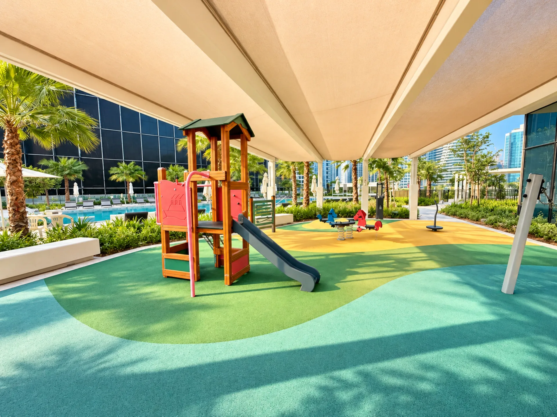 1149837-sunlit-luxury-playground-by-the-pool STUDIO PREMIUM | NEUF | VUE SUR LE CANAL – Appartement Dubai (12/13)