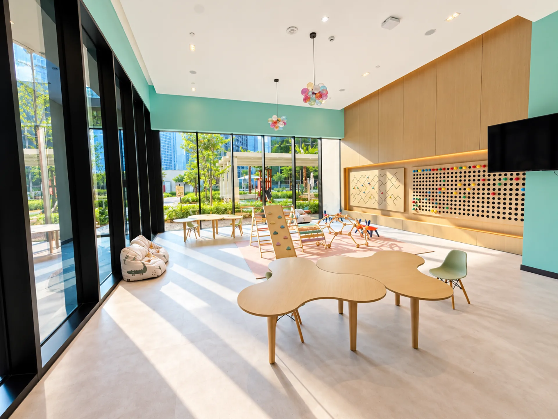 1149838-sunlit-modern-childrens-playroom STUDIO PREMIUM | NEUF | VUE SUR LE CANAL – Appartement Dubai (13/13)