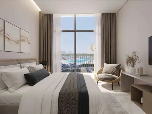 Grand 1 chambre | Vue sur la skyline de Dubaï et l&hippodrome – Appartement Dubai (1/16)