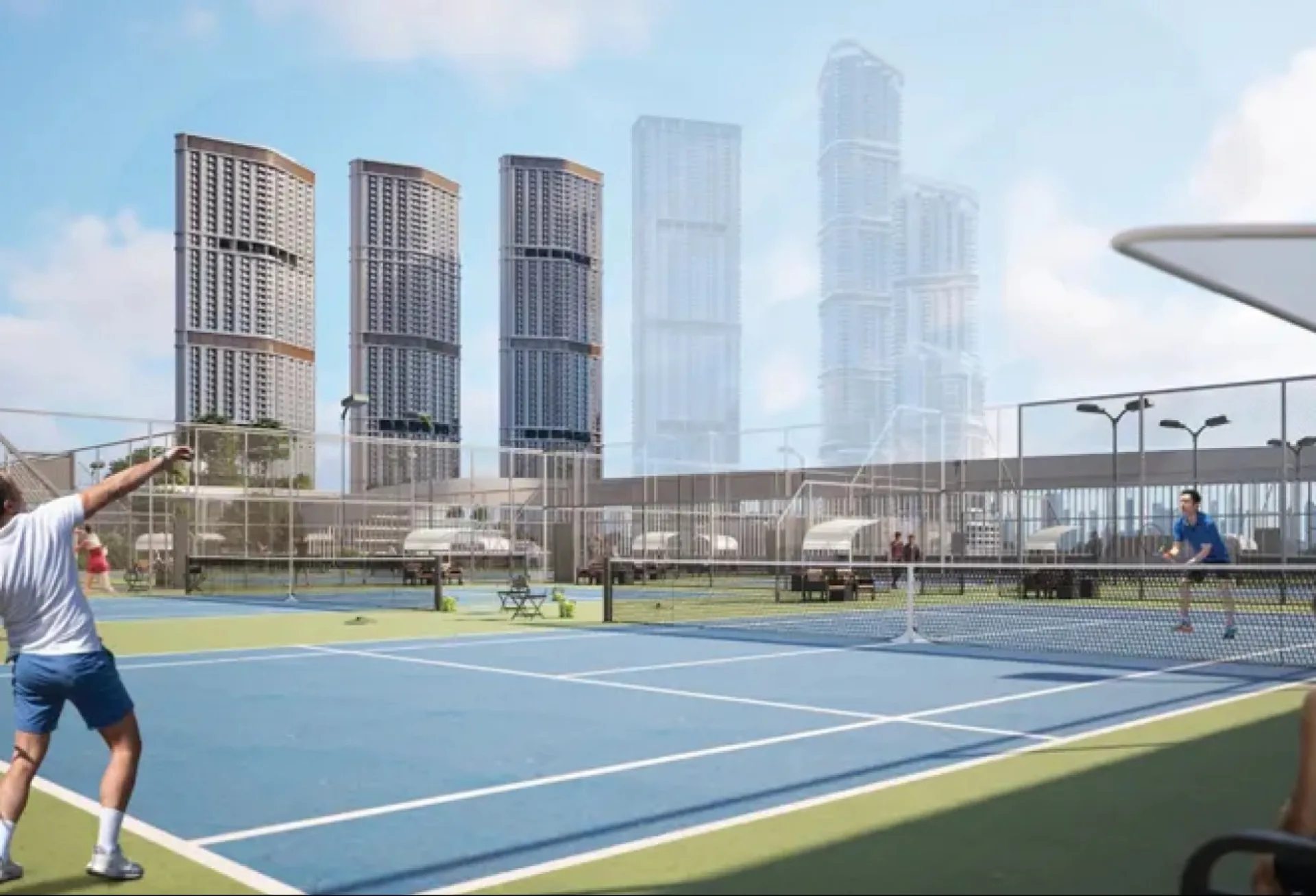 Grand 1 chambre | Vue sur la skyline de Dubaï et l&hippodrome – Appartement Dubai (12/16)