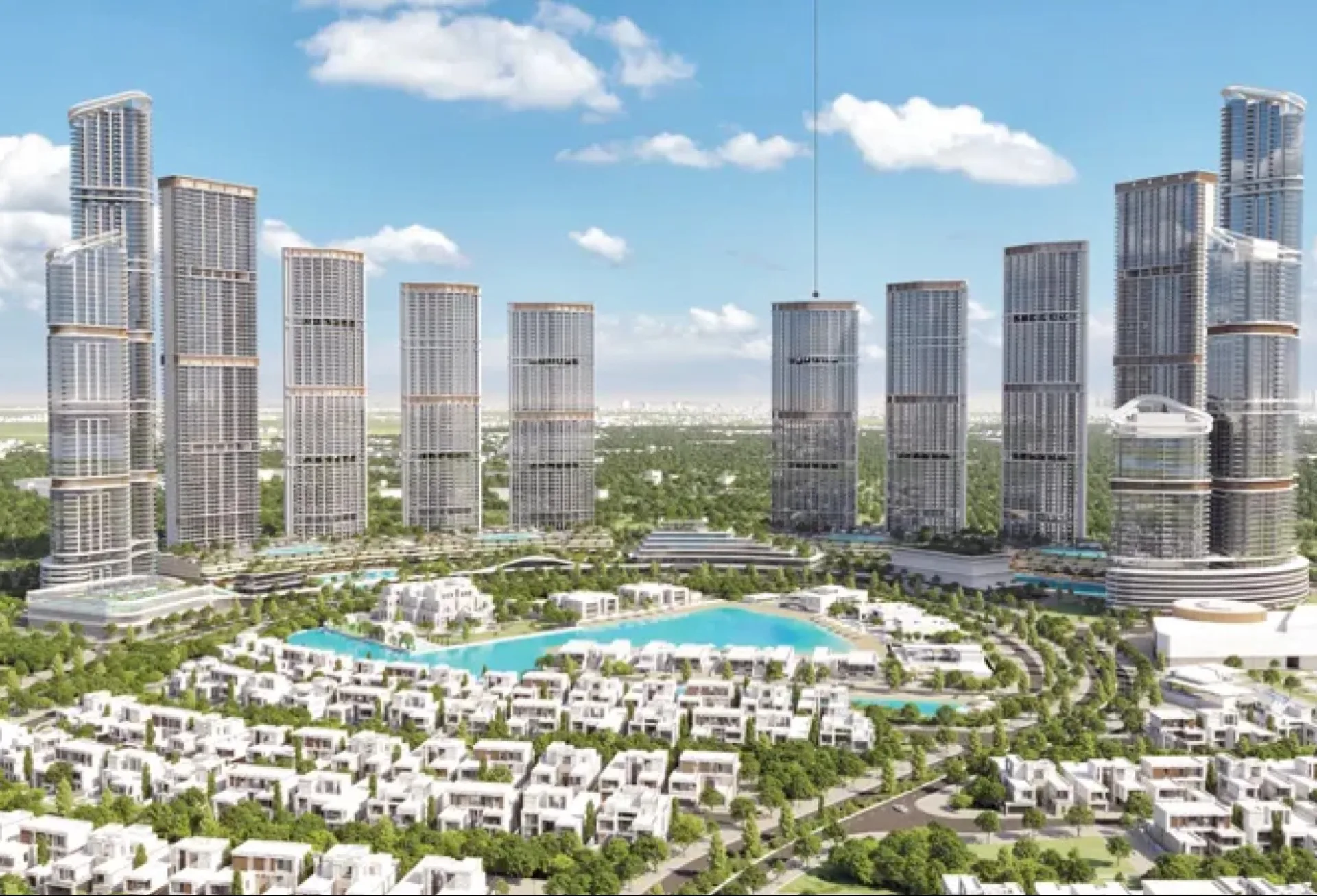 Grand 1 chambre | Vue sur la skyline de Dubaï et l&hippodrome – Appartement Dubai (15/16)