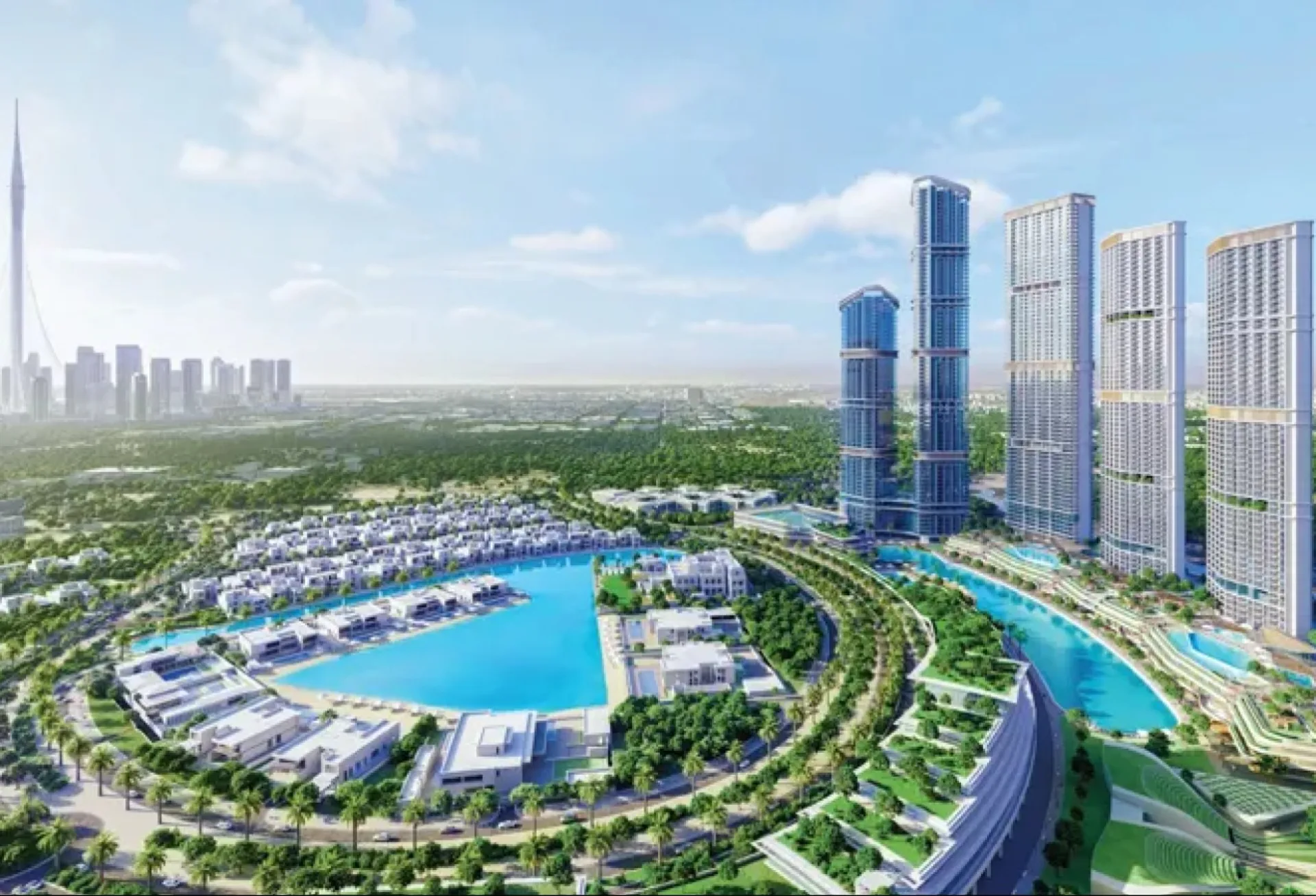 Grand 1 chambre | Vue sur la skyline de Dubaï et l&hippodrome – Appartement Dubai (16/16)