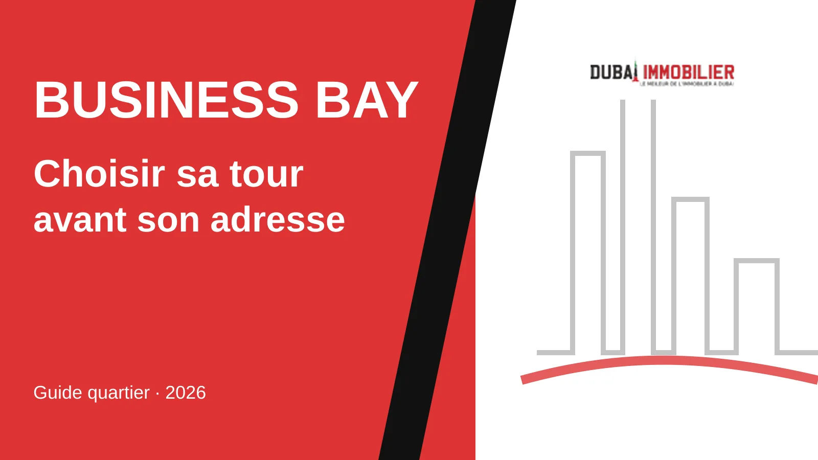 Illustration éditoriale Business Bay : choisir sa tour avant son adresse